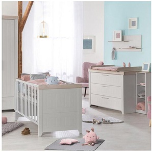 roba® Babymöbel-Set Helene, (Spar-Set, 2-St., Kinderbett, Wickelkommode), mit Kinderbett & Wickelkommode, Made in Europe