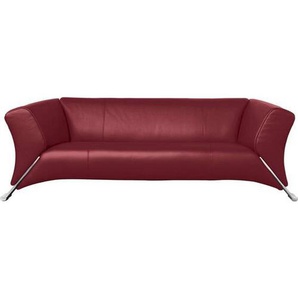 Rolf Benz 3-Sitzer-Sofa 322, Weinrot, Leder, Echtleder, Nappaleder, 210x73x91 cm, Made in Germany, Goldenes M, Rücken echt, Hocker erhältlich, Stoffauswahl, Lederauswahl, Typenauswahl, Wohnzimmer, Sofas & Couches, Wohnlandschaften, Ledersofas