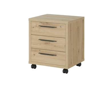 Rollcontainer - holzfarben - Materialmix - 48,6 cm - 63 cm - 45 cm | Möbel Kraft