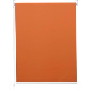 HHG - Rollo 399, Fensterrollo Seitenzugrollo Jalousie, Sonnenschutz Verdunkelung blickdicht 70x230cm orange