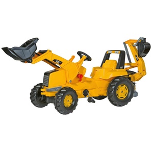 rolly toys® Tretfahrzeug CAT, Kindertraktor mit Lader und Heckbagger