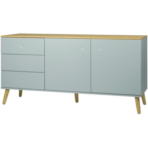 Roomers Sideboard - grün - Materialmix - 162 cm - 79 cm - 43 cm | Möbel Kraft