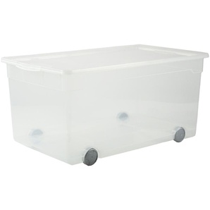 Rotho Aufbewahrungsbox mit Rollen - transparent/klar - Kunststoff - 40 cm - 33,5 cm | Möbel Kraft