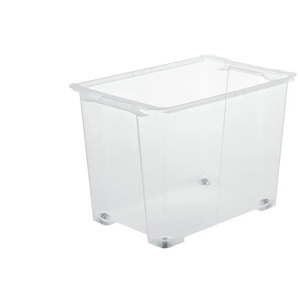 Rotho Aufbewahrungsbox mit Rollen - transparent/klar - Kunststoff - 39,2 cm - 41 cm | Möbel Kraft