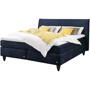 RUF Boxspringbett  Aurelia ¦ blau ¦ Maße (cm): B: 190 H: 114