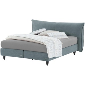 RUF Boxspringbett  Senta K ¦ blau ¦ Maße (cm): B: 202 H: 119