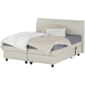 RUF Motor-Boxspringbett  Mercata ¦ creme ¦ Maße (cm): B: 186 H: 113