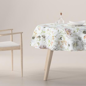 Runde Tischdecke, Kollektion  Gardenia, weiß-beige