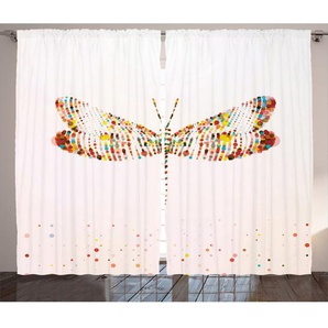 Rustikaler Vorhang, Majestic Dragonfly Art, Tier, Mehrfarbig