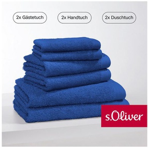 s.Oliver Handtuch Set s. Oliver, besonders weich und saugfähig, Walkfrottier (Set, 6-St), 2 Gästetücher 30x50, 2 Handtücher 50x100, 2 Duschtücher 70x140