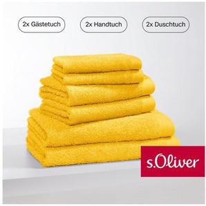 s.Oliver Handtuch Set s. Oliver, besonders weich und saugfähig, Walkfrottier (Set, 6-St), 2 Gästetücher 30x50, 2 Handtücher 50x100, 2 Duschtücher 70x140