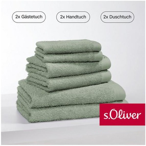 s.Oliver Handtuch Set s. Oliver, besonders weich und saugfähig, Walkfrottier (Set, 6-St), 2 Gästetücher 30x50, 2 Handtücher 50x100, 2 Duschtücher 70x140