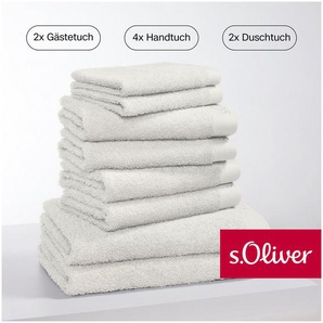 s.Oliver Handtuch Set s. Oliver, besonders weich und saugfähig, Walkfrottier (Set, 8-St), 2 Gästetücher 30x50, 4 Handtücher 50x100, 2 Duschtücher 70x140