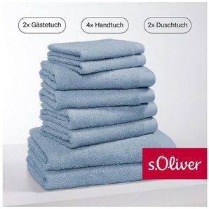 s.Oliver Handtuch Set s. Oliver, besonders weich und saugfähig, Walkfrottier (Set, 8-St), 2 Gästetücher 30x50, 4 Handtücher 50x100, 2 Duschtücher 70x140