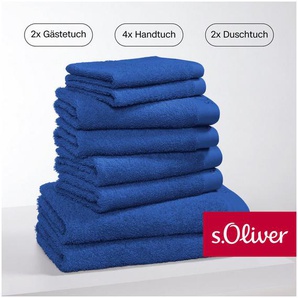 s.Oliver Handtuch Set s. Oliver, besonders weich und saugfähig, Walkfrottier (Set, 8-St), 2 Gästetücher 30x50, 4 Handtücher 50x100, 2 Duschtücher 70x140