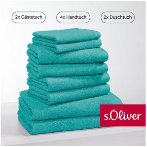 s.Oliver Handtuch Set s. Oliver, besonders weich und saugfähig, Walkfrottier (Set, 8-St), 2 Gästetücher 30x50, 4 Handtücher 50x100, 2 Duschtücher 70x140