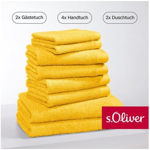 s.Oliver Handtuch Set s. Oliver, besonders weich und saugfähig, Walkfrottier (Set, 8-St), 2 Gästetücher 30x50, 4 Handtücher 50x100, 2 Duschtücher 70x140