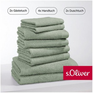 s.Oliver Handtuch Set s. Oliver, besonders weich und saugfähig, Walkfrottier (Set, 8-St), 2 Gästetücher 30x50, 4 Handtücher 50x100, 2 Duschtücher 70x140