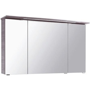 Sadena Spiegelschrank, Eiche, Holzwerkstoff, 6 Fächer, 120x72x17 cm, Made in Germany, Soft-Close-System, Badezimmer, Badezimmerspiegel, Spiegelschränke