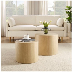 SalesFever Couchtisch (2-St), mit Holzfurnier