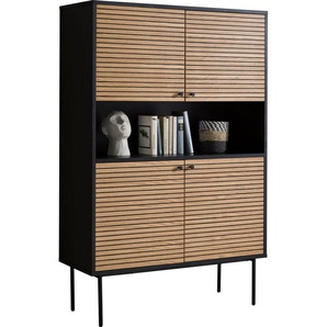 SalesFever Highboard, Stauraumschrank im Scandi Design, Breite 100 cm