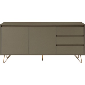 SalesFever Sideboard, mit Hairpin Beinen, Anrichte mit matter Lackierung, in modernen Farben