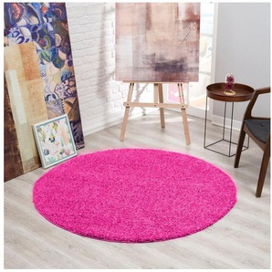 Sanat Hochflor-Teppich LOCA, rund, Höhe: 30 mm, Wohnzimmer, Langflor, Shaggy, Schlafzimmer