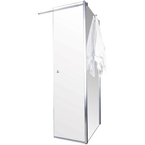 Sanotechnik geteilte Dusch-Flügeltür Sanoflex Grande, Einscheibensicherheitsglas, mit Glas Seitenwand