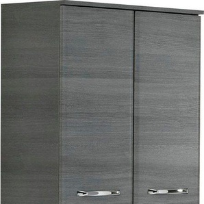 Saphir Midischrank Quickset Badschrank 60 cm breit, 141 cm hoch mit 4 Türen Badezimmer-Midischrank inkl. Türdämpfer, Griffe in Chrom glänzend