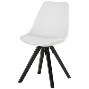 Kunstleder-Schalenstuhl Leicester | weiß | 47 cm | 83 cm | 56,5 cm |