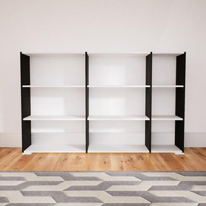 Schallplattenregal Weiß - Modernes Regal für Schallplatten: Hochwertige Qualität, einzigartiges Design - 190 x 119 x 34 cm, Selbst designen