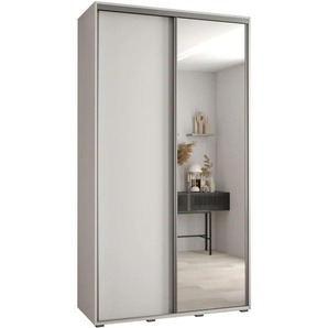 Schiebetürenschrank mit Spiegel CONTES 3 160 cm 45 cm Schwarz