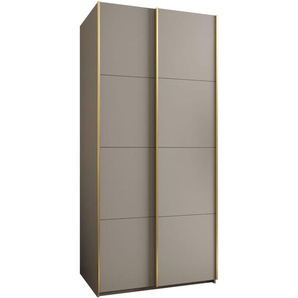 Schiebetürenschrank mit Spiegel LUXO 1 160 cm Schwarz