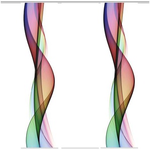 Schiebevorhang - mehrfarbig - Materialmix - 60 cm - 245 cm | Möbel Kraft