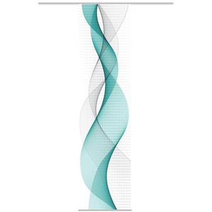 Schiebevorhang - türkis/petrol - Materialmix - 60 cm - 245 cm | Möbel Kraft