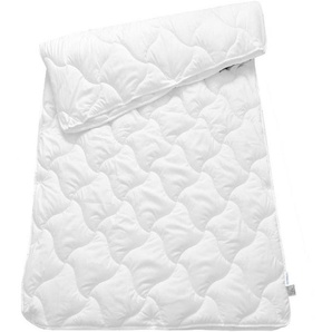 Schiesser 4-Jahreszeitenbett Lykke - 2 zusammenknöpfbare Steppdecken für Sommer und Winter, STANDARD 100 by OEKO-TEX® zertifiziert