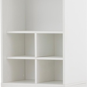 Aktenschrank SCHILDMEYER Serie 400 Schränke Gr. B/H/T: 51,0 cm x 167,2 cm x 41,0 cm, 1 St., braun (weiß, wildeichefarben)