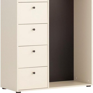 Schildmeyer Kleiderschrank Lovund, Breite 98 cm Mit 5 Schubladen und Kleiderstange