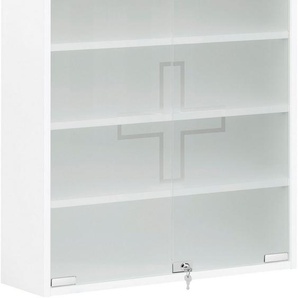 Schildmeyer Medizinschrank Bjarne, Breite 64 cm Abschließbare Glastüren