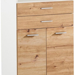 Schildmeyer Midischrank Palermo, Made in Germany Breite 60 cm, verstellbarer Einlegeboden, Metallgriffe, 2 Schubkästen