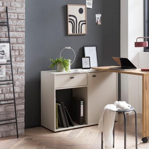 Schildmeyer Schreibtisch Tiny Working, praktisch im Home Office, Sideboard mit flexibler Arbeitsplatte