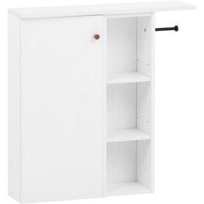 Schildmeyer Seitenschrank Bjarne, Breite 70 cm, Griff aus Massivholz Regalfach links oder rechts montierbar