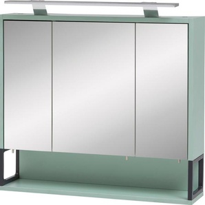 Schildmeyer Spiegelschrank Limone Breite 70 cm, 3-türig, LED-Beleuchtung, Schalter-/Steckdosenbox