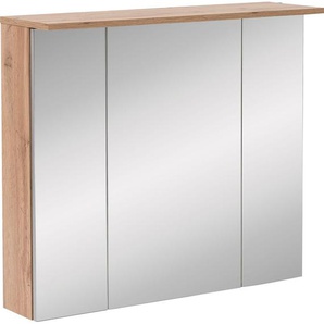 Schildmeyer Spiegelschrank Nora Breite 80,5 cm, 3-türig, LED-Beleuchtung, Schalter-/Steckdosenbox