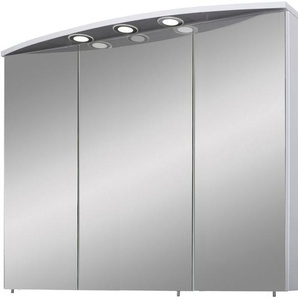 Schildmeyer Spiegelschrank Verona Breite 120 cm, 3-türig, 3 LED-Einbaustrahler, Schalter-/Steckdosenbox