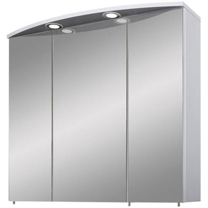 Schildmeyer Spiegelschrank Verona Breite 70 cm, 3-türig, 2 LED-Einbaustrahler, Schalter-/Steckdosenbox