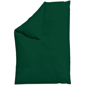 Schlafgut Bettdeckenbezug Knitted Jersey, Dunkelgrün, Textil, Uni, 135-140x200 cm, Textiles Vertrauen - Oeko-Tex®, AZO-frei, Bsci, Oeko-Tex® Standard 100, Oeko-Tex® Made IN Green, pflegeleicht, atmungsaktiv, bügelleicht, schadstoffgeprüft, weiche und