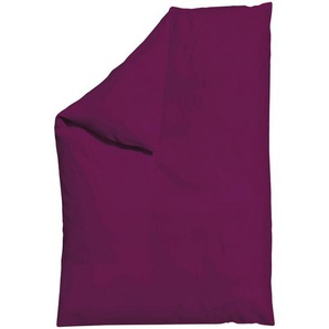 Schlafgut Bettdeckenbezug Knitted Jersey, Violett, Textil, Uni, 135-140x200 cm, Textiles Vertrauen - Oeko-Tex®, AZO-frei, Bsci, Oeko-Tex® Standard 100, Oeko-Tex® Made IN Green, pflegeleicht, atmungsaktiv, bügelleicht, schadstoffgeprüft, weiche und