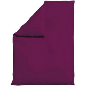 Schlafgut Bettdeckenbezug Knitted Jersey, Violett, Textil, Uni, 155x220 cm, Bsci, Oeko-Tex® Standard 100, Oeko-Tex® Made IN Green, Textiles Vertrauen - Oeko-Tex®, AZO-frei, pflegeleicht, atmungsaktiv, bügelleicht, schadstoffgeprüft, weiche und