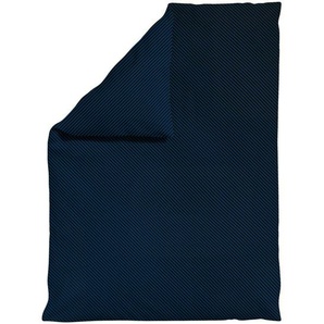 Schlafgut Bettdeckenbezug Woven Satin Fade, Schwarz, Dunkelblau, Textil, Farbverlauf, 155x220 cm, Textiles Vertrauen - Oeko-Tex®, AZO-frei, Bsci, Oeko-Tex® Standard 100, pflegeleicht, atmungsaktiv, bügelleicht, schadstoffgeprüft, weiche und anschmiegsame